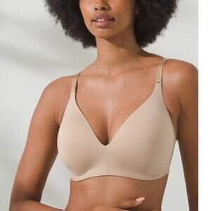 SOMA Vanishing 360 Wireless Seamless Bra Lightly Lined Warm Amber‎ Sz 38C